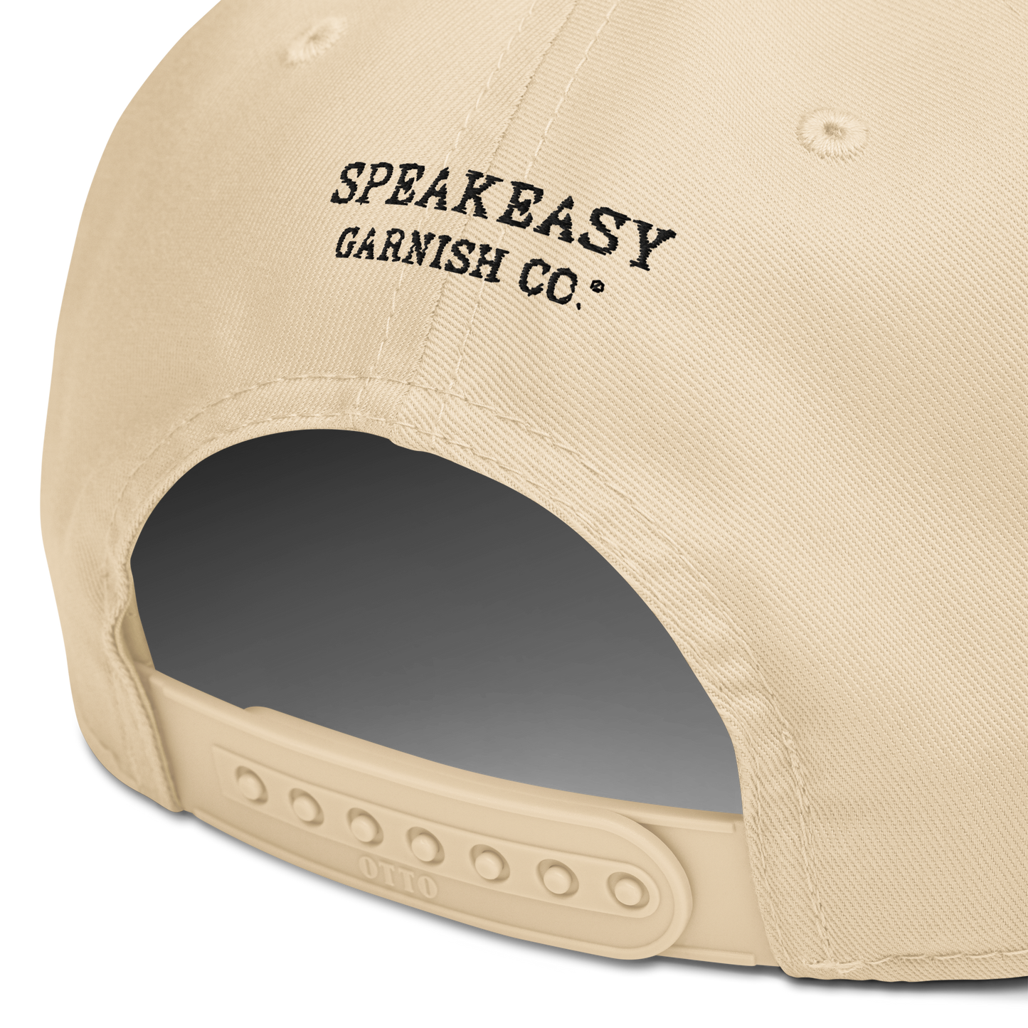 Speakeasy Off White & Black 5 panel Upside Down cap