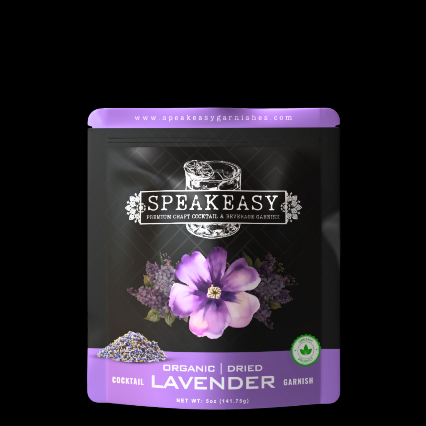 Speakeasy Premium Dried Lavender Garnishes — 5oz (Buds)
