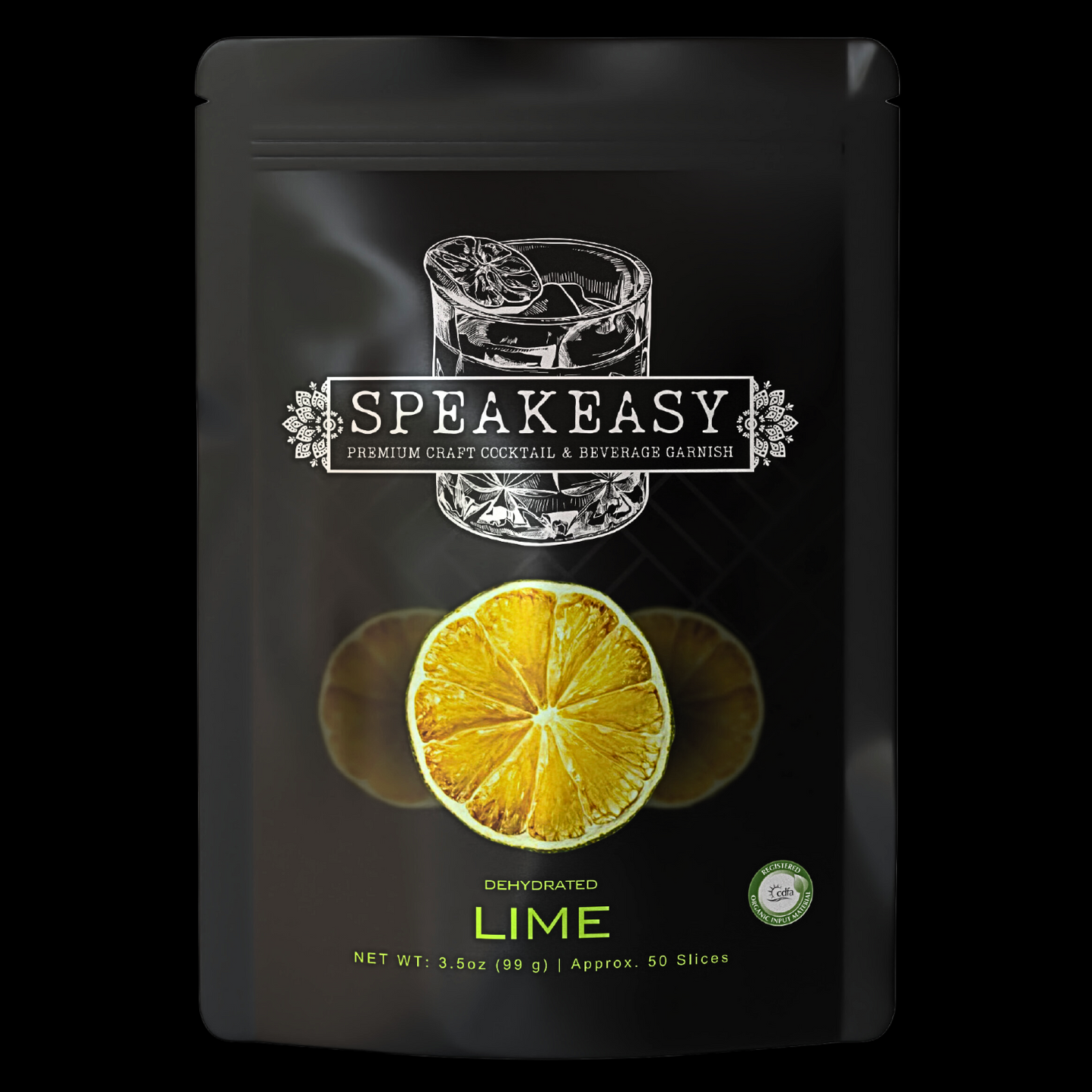 Dehydrated Lime Garnish Slices 3.5oz (Approx. 50 Slices)