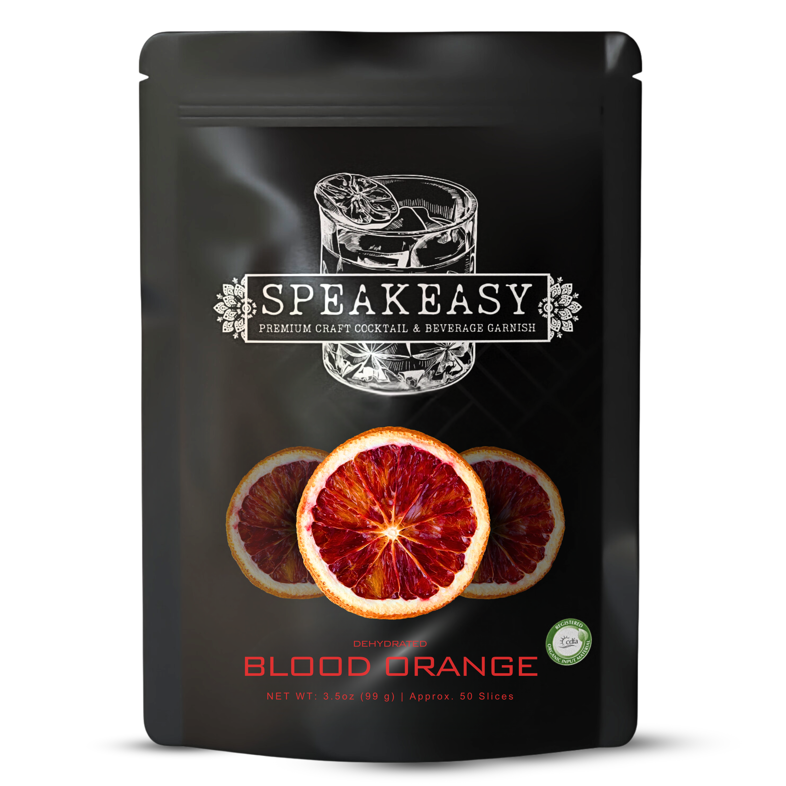 Dehydrated Blood Orange Garnish Slices (Approx. 50 Slices