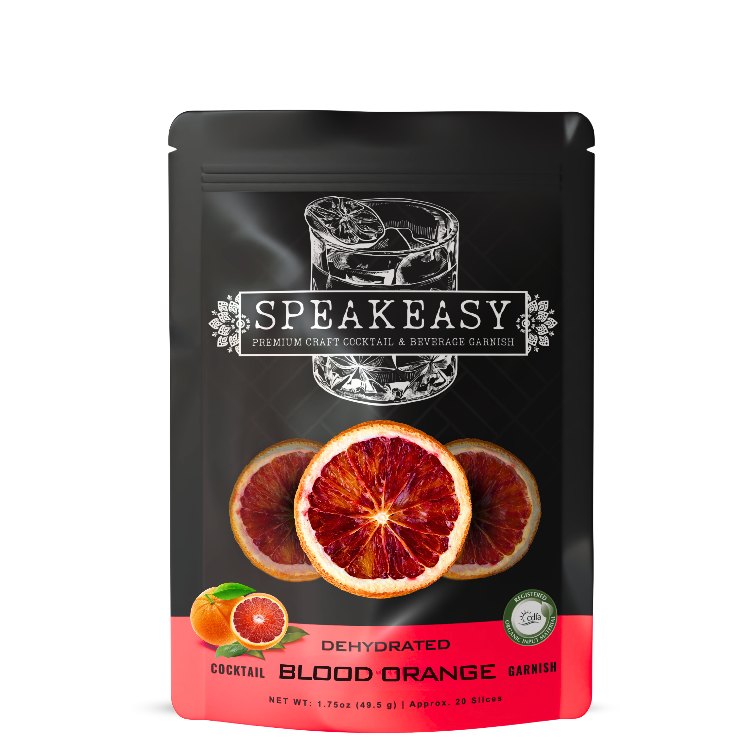 Dehydrated Blood Orange Garnish Slices (Approx. 20 Slices