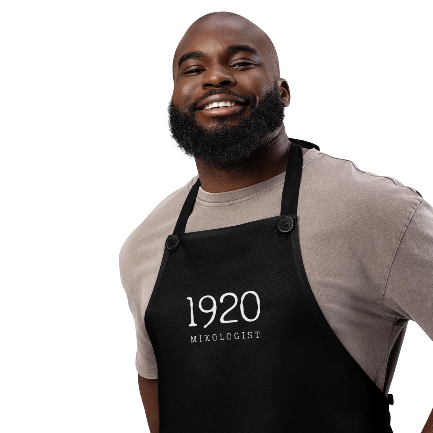 1920 Mixologist Bartender Apron (Black)