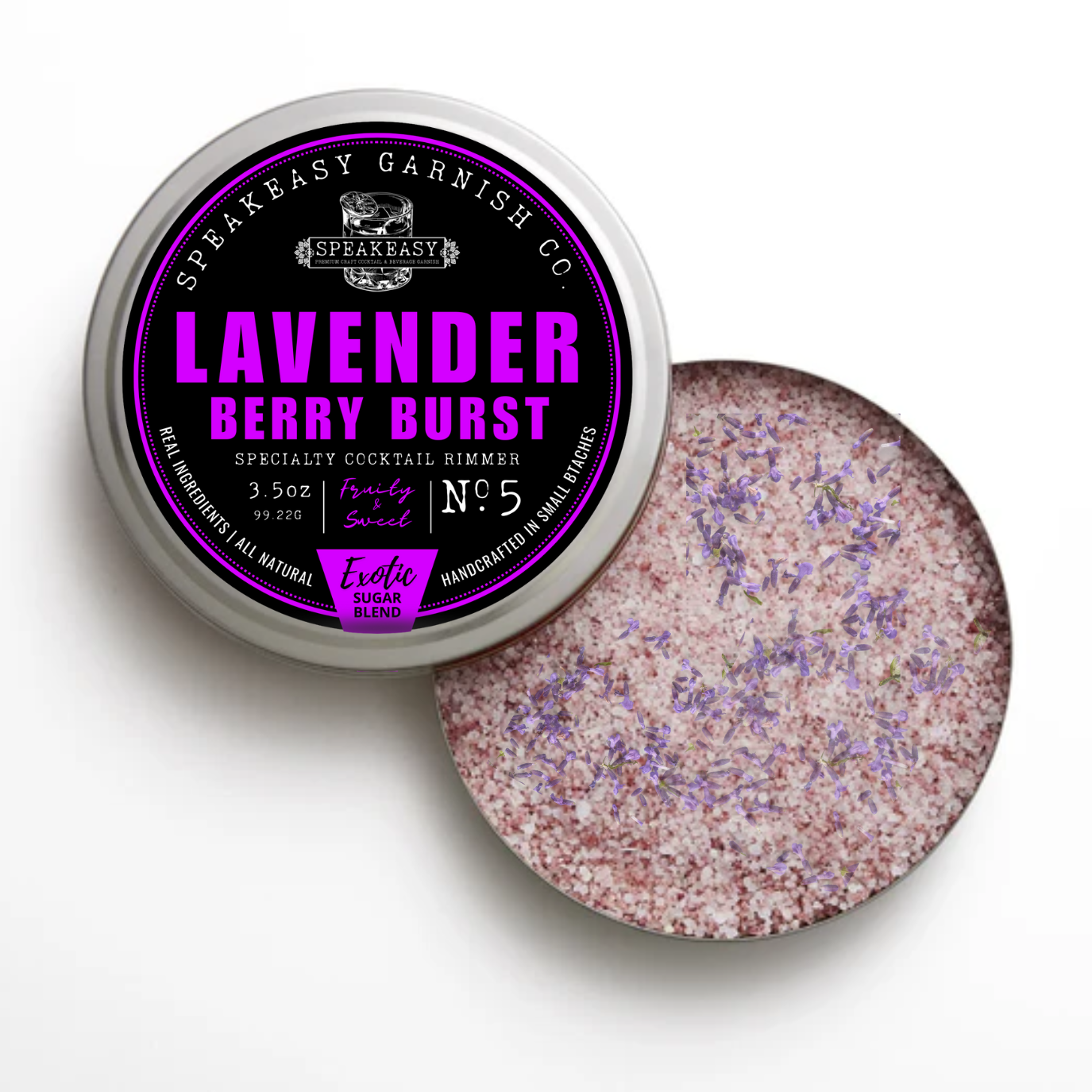 Speakeasy Lavender Berry Burst Cocktail Rimmer (Sugar)
