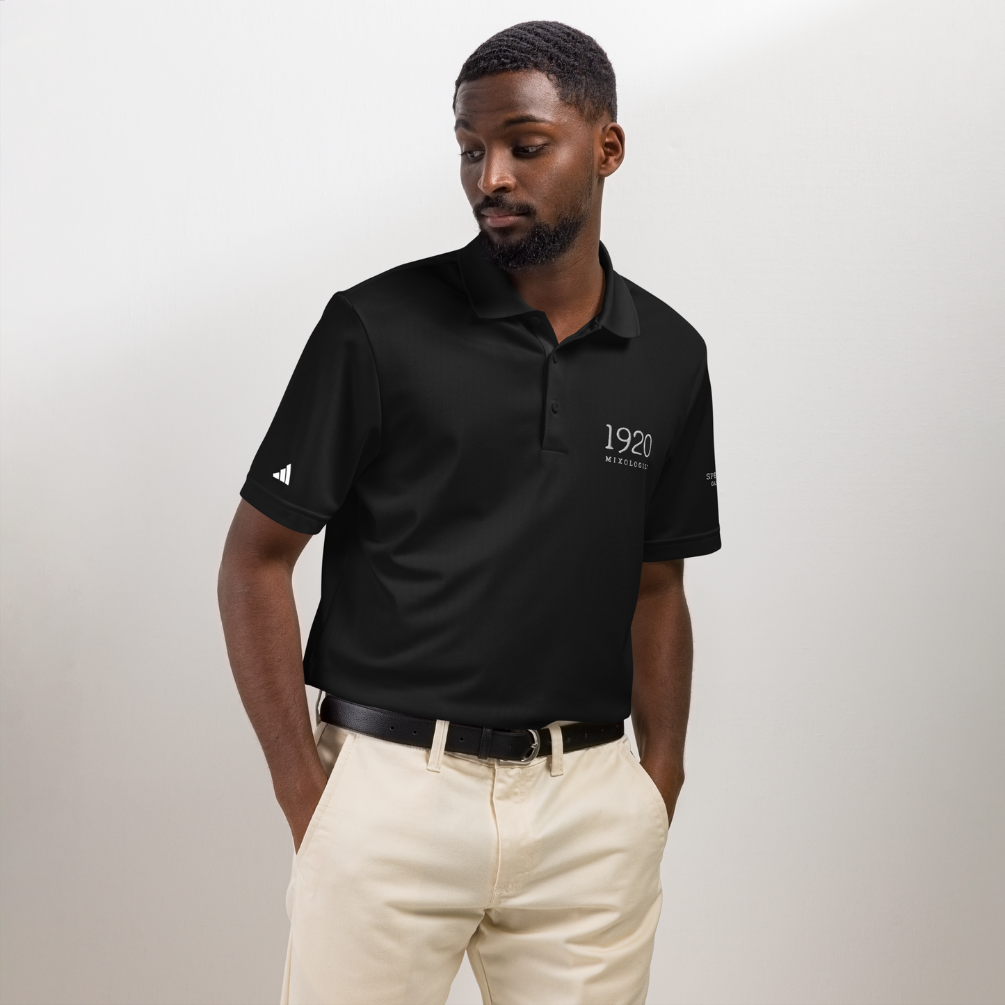 Speakeasy 1920 Mixologist adidas sport polo
