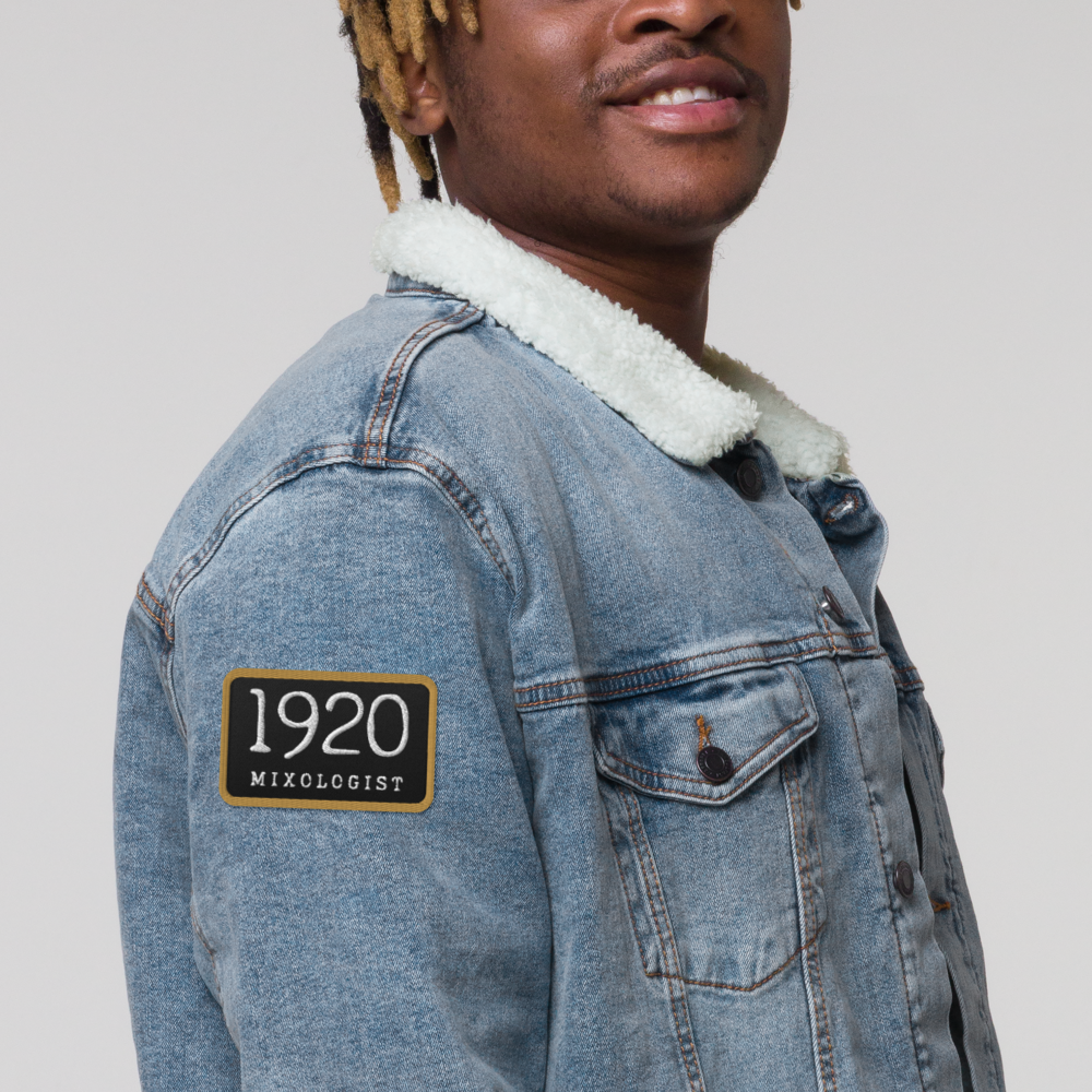1920 Mixologist Black & Gold Embroidered Patch