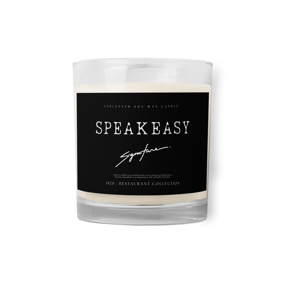 Speakeasy Signature Restaurant Table Candle (Unscented)