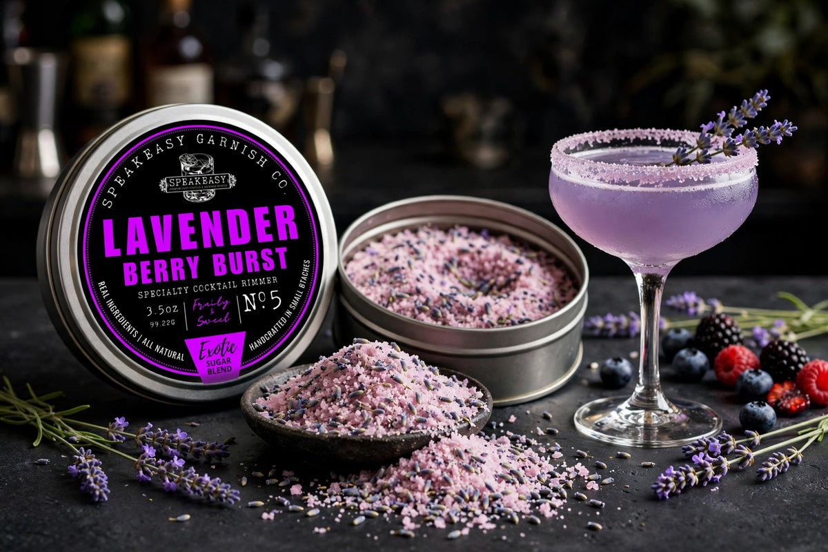 Speakeasy Lavender Berry Burst Cocktail Rimmer (Sugar)