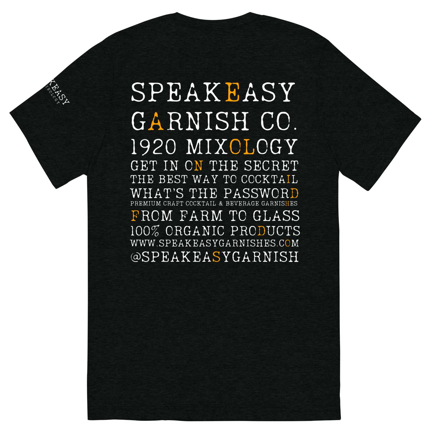 Speakeasy Short Sleeve Black T-Shirt — “What’s The Password”