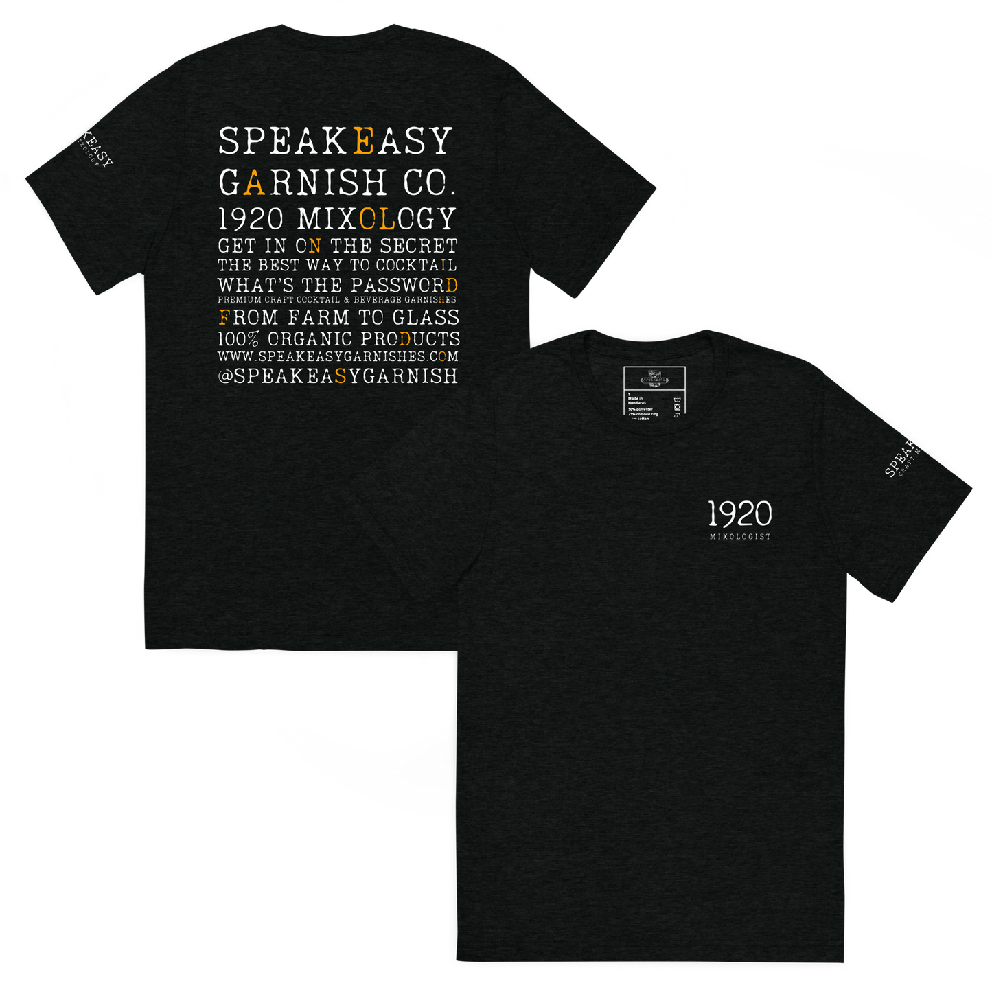Speakeasy Short Sleeve Black T-Shirt — “What’s The Password”