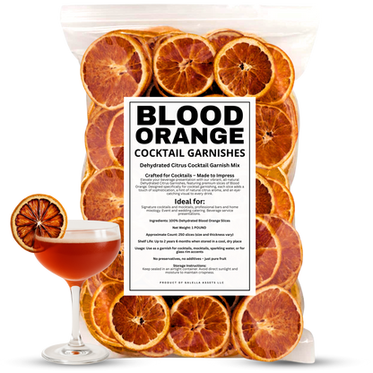 1 POUND – Dehydrated Blood Orange Slices (Approx. 250 Slices)