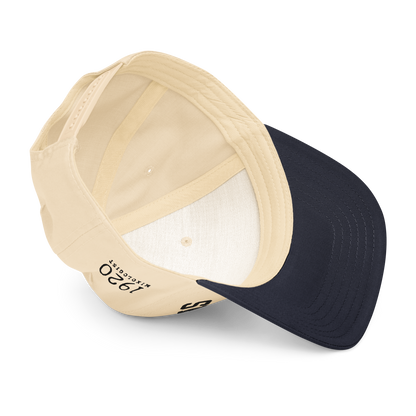 Speakeasy Off White & Black 5 panel Upside Down cap