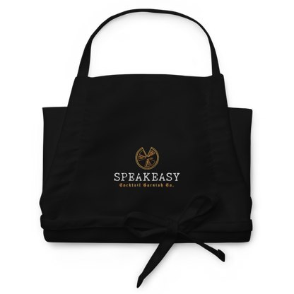 Speakeasy Cocktail Garnish Co. Embroidered Bartenders Apron
