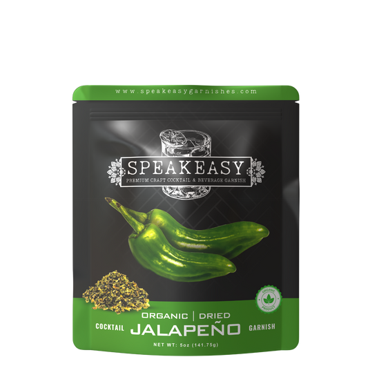 Speakeasy Premium Dried Jalapeño Flake Garnishes — 5oz