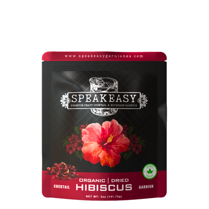 Speakeasy Premium Dried Hibiscus Flower Garnishes — 5oz