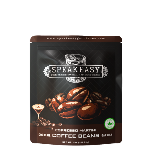 Speakeasy Espresso Martini Coffee Bean Garnishes — 5oz