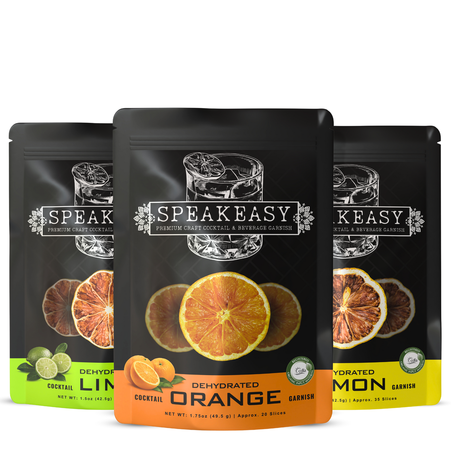 3-PACK | Variety Pack – Approx: 75 Dehydrated ORANGE, LEMON, LIME Slices