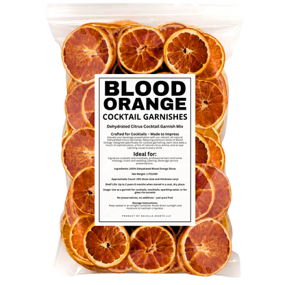 1 POUND – Dehydrated Blood Orange Slices (Approx. 250 Slices)