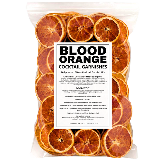1 POUND – Dehydrated Blood Orange Slices (Approx. 250 Slices)