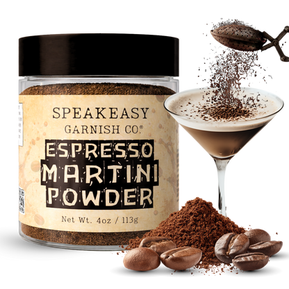 Speakeasy Garnish Co. Espresso Martini Powder – 4oz Jar