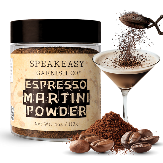 Speakeasy Garnish Co. Espresso Martini Powder – 4oz Jar