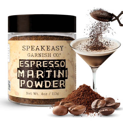 Speakeasy Garnish Co. Espresso Martini Powder – 4oz Jar