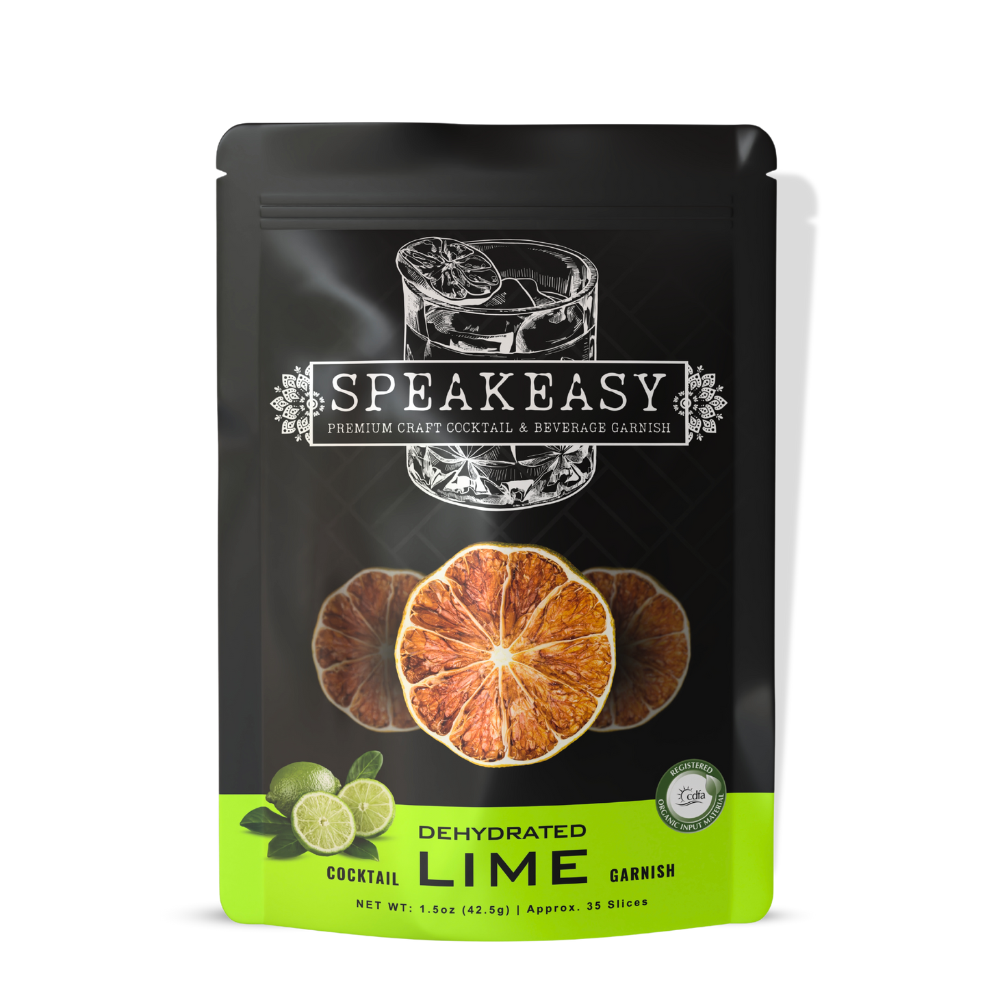 Dehydrated Lime Garnish Slices 3.5oz (Approx. 35 Slices)