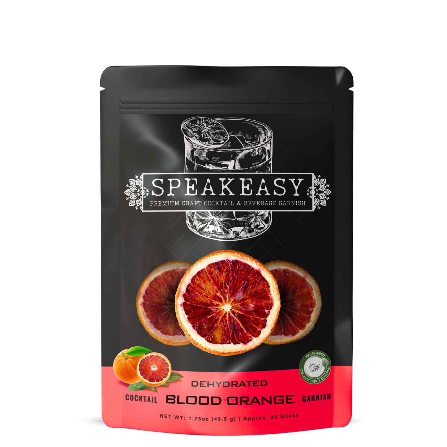 Dehydrated Blood Orange Garnish Slices (Approx. 20 Slices)