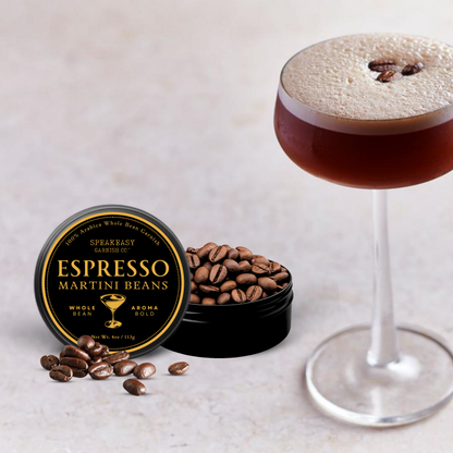 Speakeasy Premium Espresso Martini Coffee Beans – 4oz Tin
