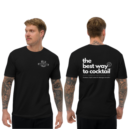 Speakeasy Short Sleeve Black T-shirt (The Best Way to Cocktail)