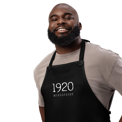 1920 Mixologist Bartender Apron (Black)