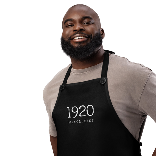 1920 Mixologist Bartender Apron (Black)