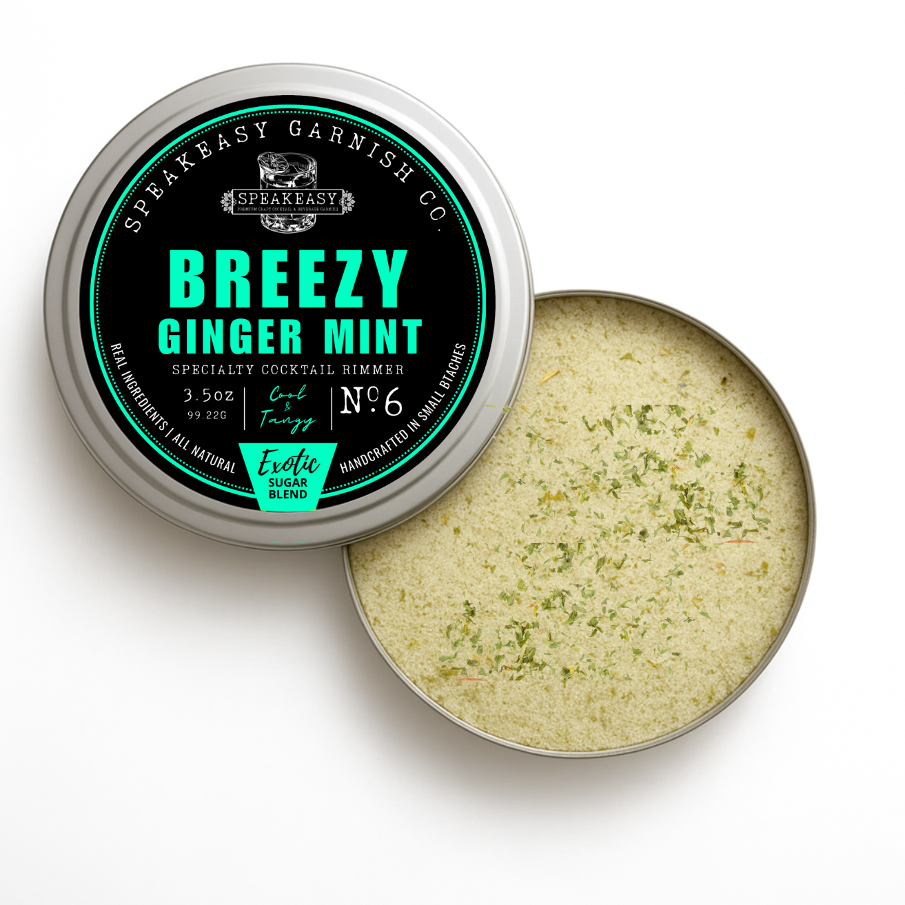Speakeasy Breezy Ginger Mint Cocktail Rimmer (Sugar)