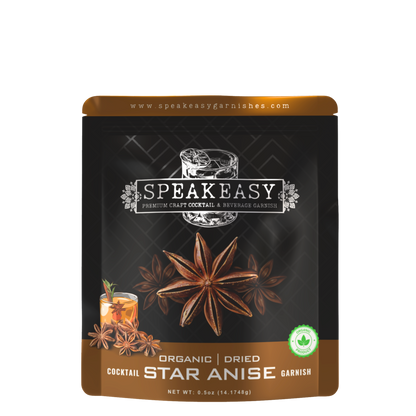 Speakeasy Premium Dried Star Anise Garnish — 0.5oz
