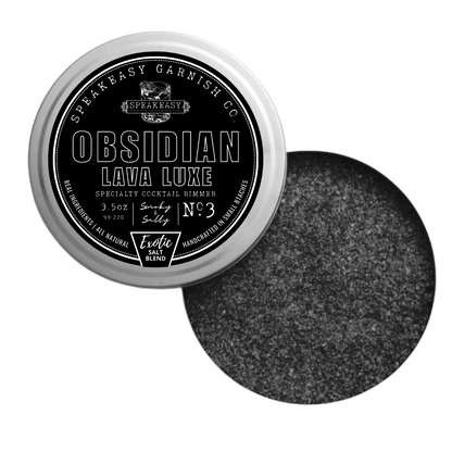 Speakeasy Obsidian Lava Luxe Cocktail Rimmer (Black Salt)