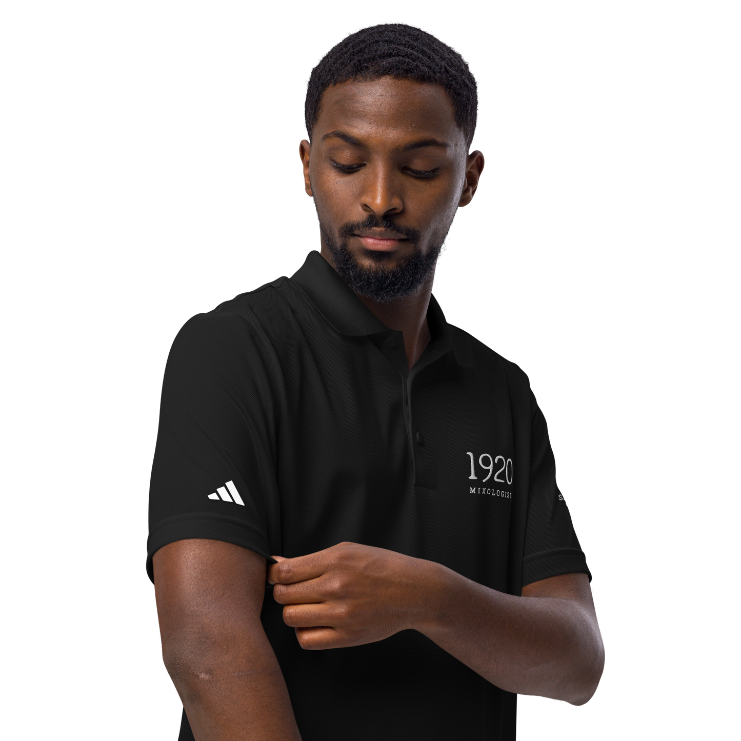 Speakeasy 1920 Mixologist adidas sport polo
