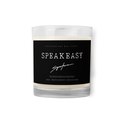 Speakeasy Signature Restaurant Table Candle (Unscented)