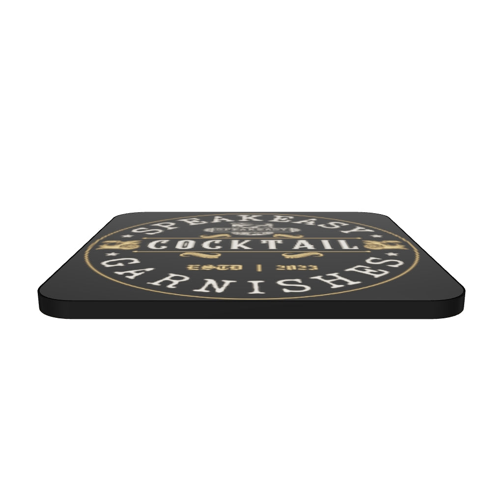 Speakeasy Cocktail Garnishes Cork-back coaster (Single Item)