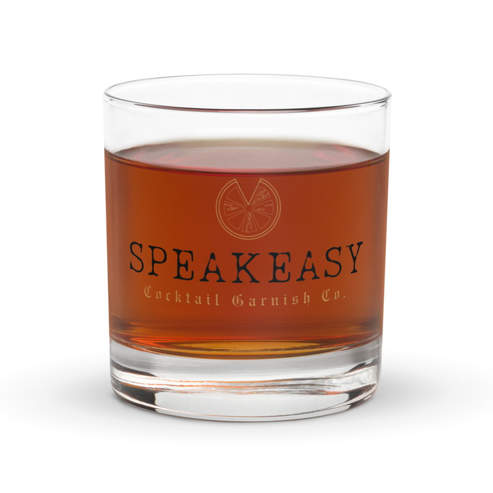 Speakeasy Cocktail Garnish Co. Rocks Glass