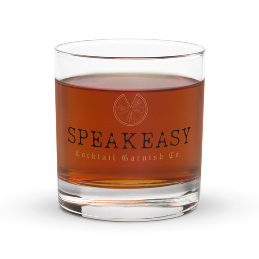 Speakeasy Cocktail Garnish Co. Rocks Glass