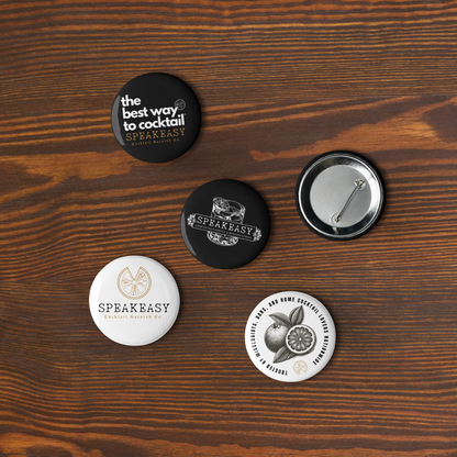 Speakeasy Garnish Co. Pin Buttons (Set of 5)
