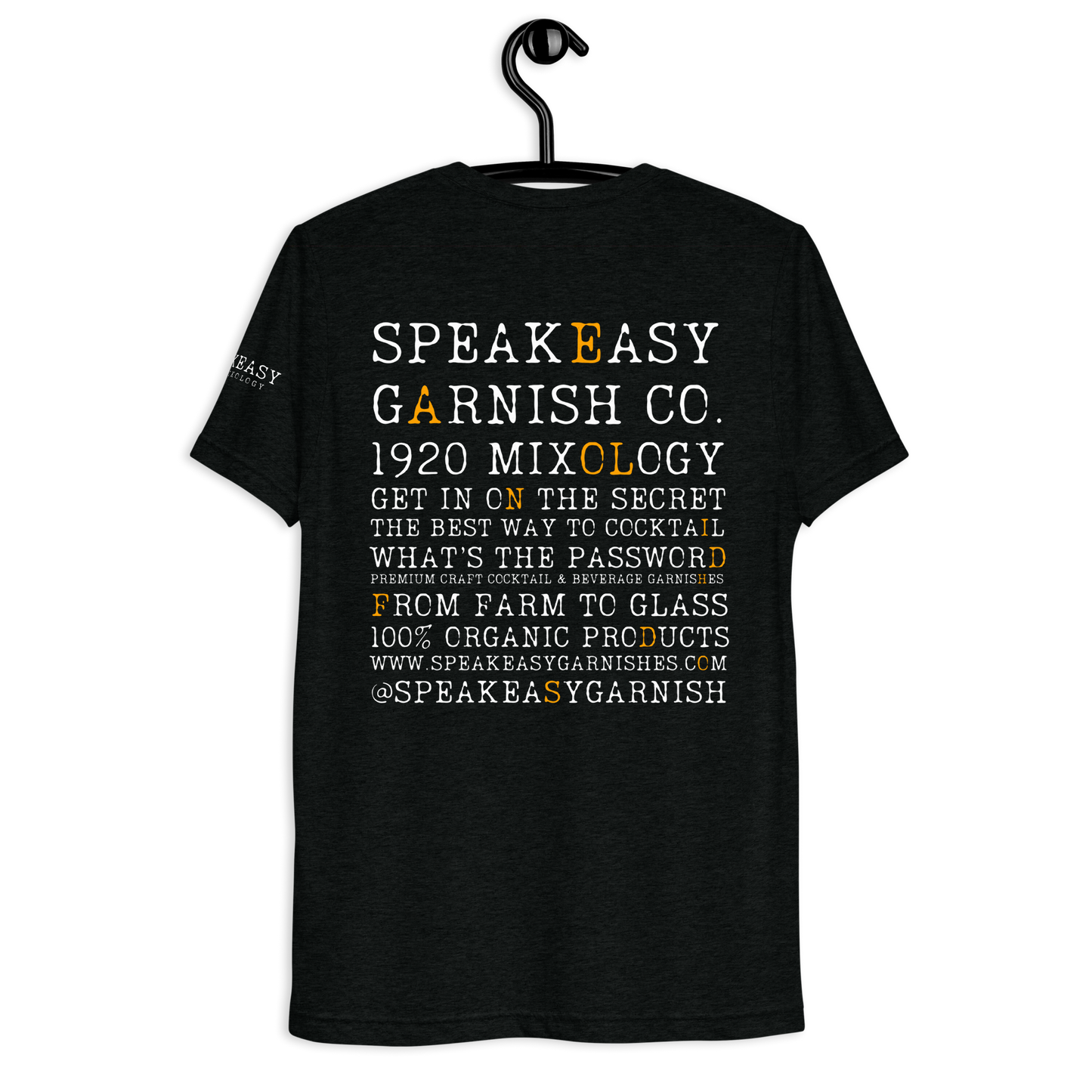 Speakeasy Short Sleeve Black T-Shirt — “What’s The Password”
