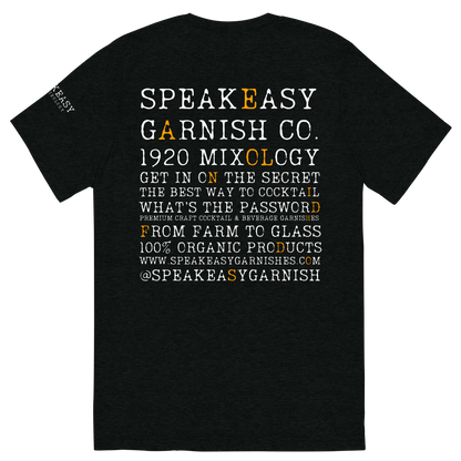Speakeasy Short Sleeve Black T-Shirt — “What’s The Password”