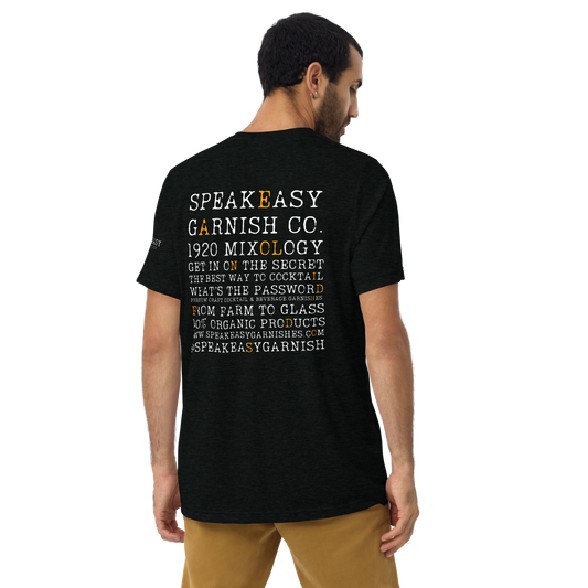 Speakeasy Short Sleeve Black T-Shirt — “What’s The Password”