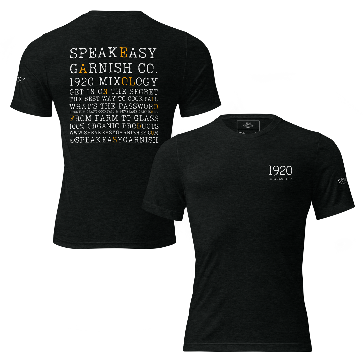Speakeasy Short Sleeve Black T-Shirt — “What’s The Password”