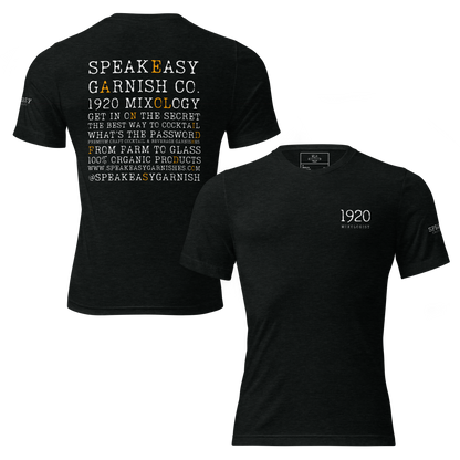 Speakeasy Short Sleeve Black T-Shirt — “What’s The Password”